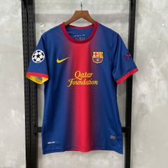 ÁO ĐẤU BARCELONA 2012/13 RETRO HÀNG THÁI SÂN NHÀ ĐỎ PHỐI XANH