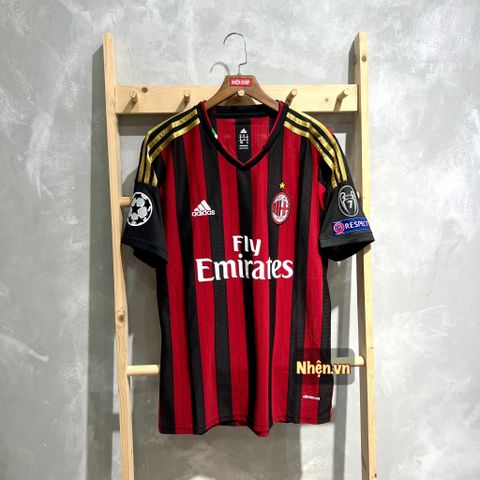 ÁO ĐẤU AC MILAN 2013/14 RETRO HÀNG THÁI SÂN NHÀ ĐỎ TAY NGẮN