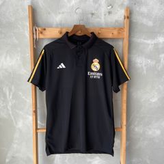 ÁO POLO REAL MADRID 2023/24 ĐEN
