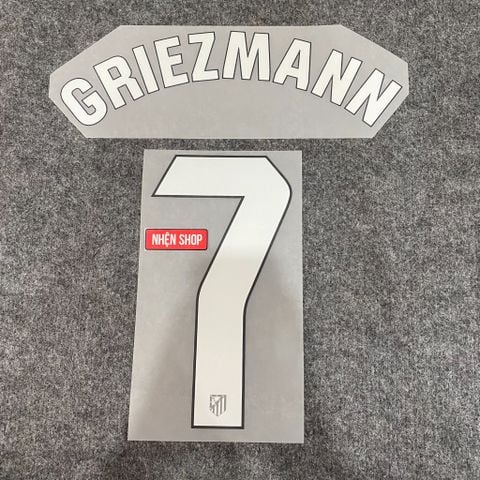 NAMESET GRIEZMANN 7 AUTHENTIC ATLETICO MADRID SÂN NHÀ 2023 - 2025 LALIGA