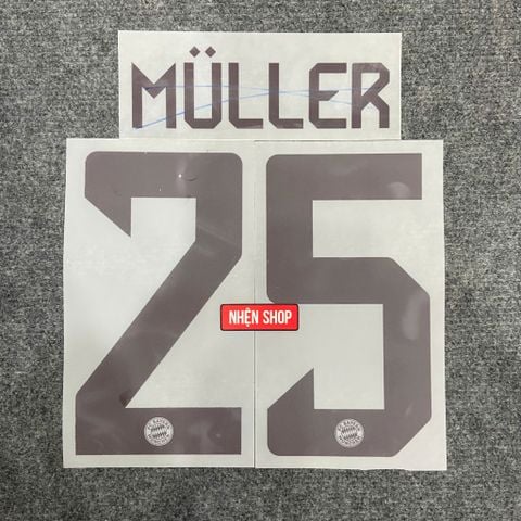 NAMESET MULLER 25 AUTHENTIC BAYERN MUNICH SÂN NHÀ 2024/25 UCL & BUNDESLIGA
