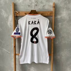 ÁO ĐẤU REAL MADRID 2013/14 RETRO HÀNG THÁI SÂN NHÀ TRẮNG IN LOGO C1 & KAKA' #8