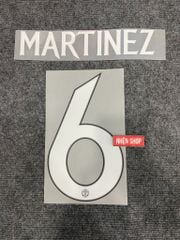 [AUTHENTIC - CHÍNH HÃNG] NAMESET FONT CUP MARTINEZ#6 MANCHESTER UNITED SÂN NHÀ 2023/24
