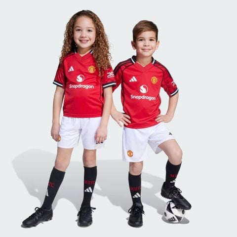 BỘ ÁO  BÓNG ĐÁ SÂN NHÀ MANCHESTER UNITED MINI MÙA GIẢI 25/26 CHO TRẺ EM - JP3019