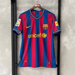 ÁO ĐẤU BARCELONA 2009/10 RETRO HÀNG THÁI SÂN NHÀ ĐỎ PHỐI XANH