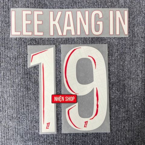 NAMESET LEE KANG IN 19 AUTHENTIC PARIS SAINT-GERMAIN SÂN NHÀ 2024/25 LIGUE 1