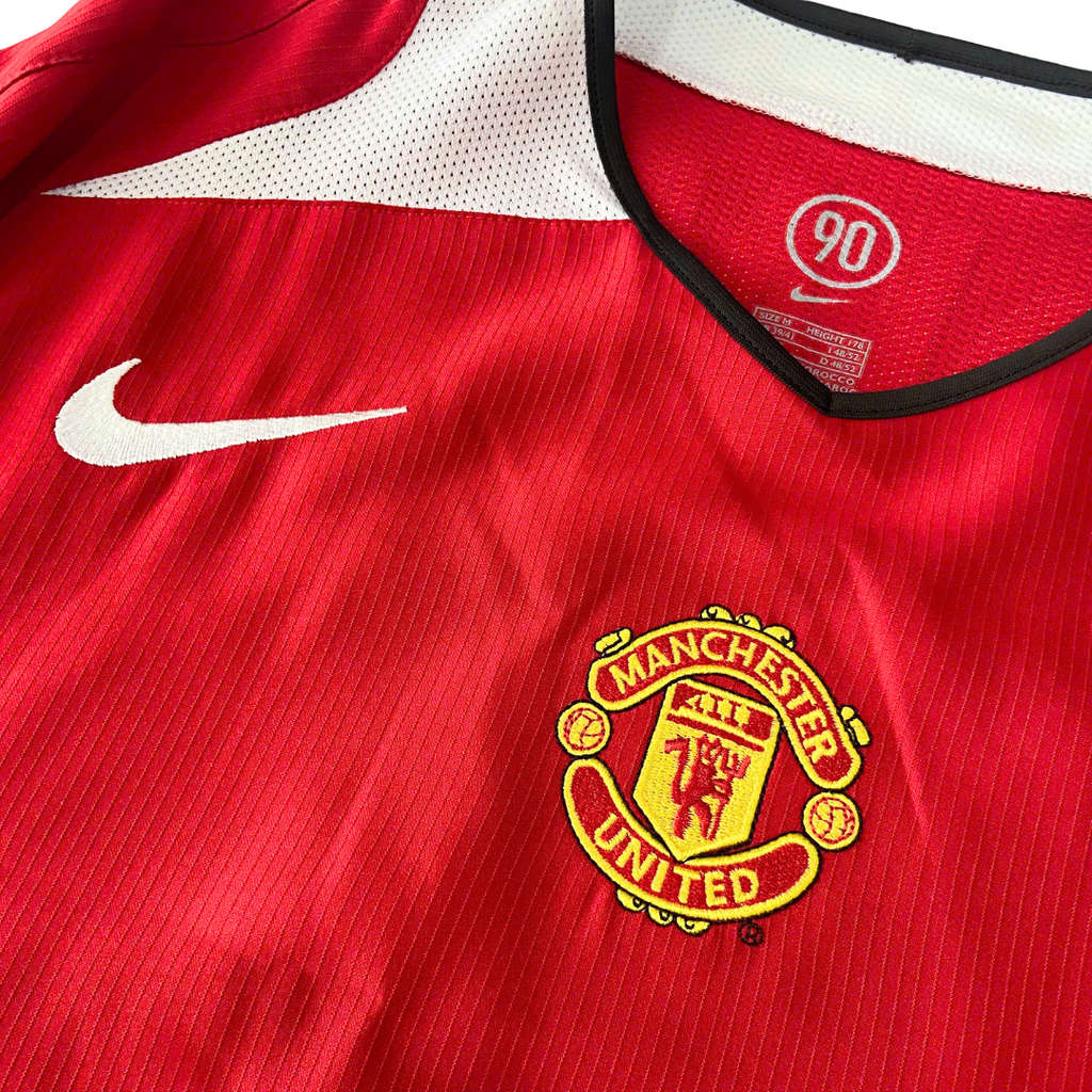 ÁO BÓNG ĐÁ MANCHESTER UNITED 2005/06 CHÍNH HÃNG SÂN NHÀ FERDINAND #5 - M (ÂU)