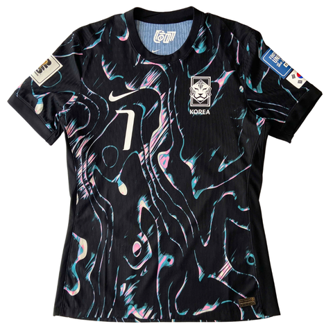 ÁO BÓNG ĐÁ HÀN QUỐC 2024/25 CHÍNH HÃNG SÂN KHÁCH PLAYER HEUNGMIN #7 - L (ÂU)