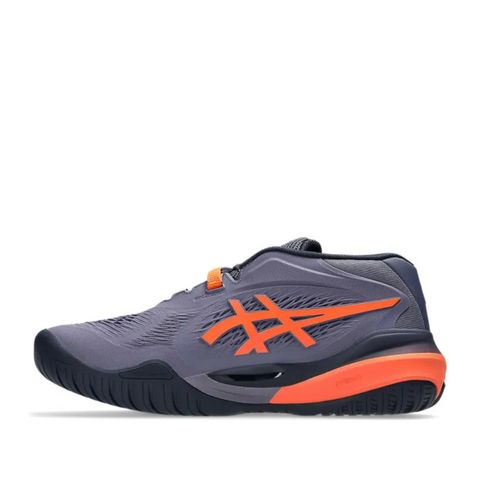 GIÀY TENNIS PICKLEBALL ASICS GEL RESOLUTION X GREYISH PURPLE NOVA ORANGE 1041A487-500