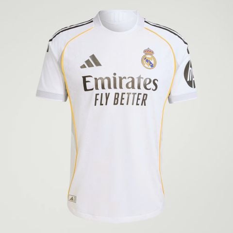 ÁO BÓNG ĐÁ REAL MADRID 2025/26 SÂN NHÀ FAN CHÍNH HÃNG JJ1931