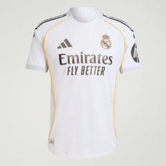 ÁO BÓNG ĐÁ REAL MADRID 2025/26 SÂN NHÀ PLAYER CHÍNH HÃNG JV5918