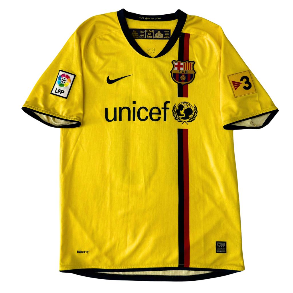 ÁO BÓNG ĐÁ BARCELONA 2008/09 CHÍNH HÃNG SÂN KHÁCH MESSI #10 - SIZE S
