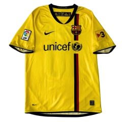 ÁO BÓNG ĐÁ BARCELONA 2008/09 CHÍNH HÃNG SÂN KHÁCH MESSI #10 - SIZE S
