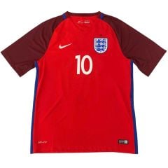 ÁO BÓNG ĐÁ TUYỂN ANH 2016/17 CHÍNH HÃNG SÂN KHÁCH FAN ROONEY #10 - M (ÂU)