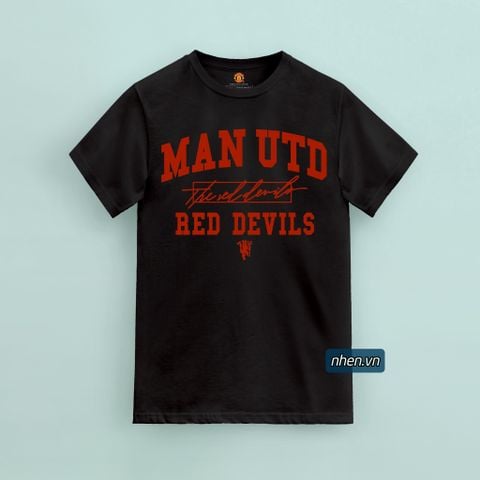 ÁO THUN THE RED DEVILS MANCHESTER UNITED MÀU ĐEN