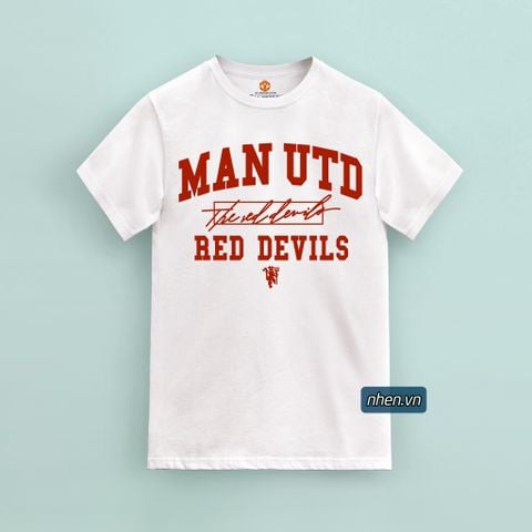 ÁO THUN THE RED DEVILS MANCHESTER UNITED MÀU TRẮNG