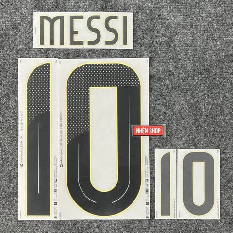 NAMESET MESSI 10 AUTHENTIC ARGENTINA SÂN NHÀ 2024 COPA AMERICA & VÒNG LOẠI WORLD CUP 2026
