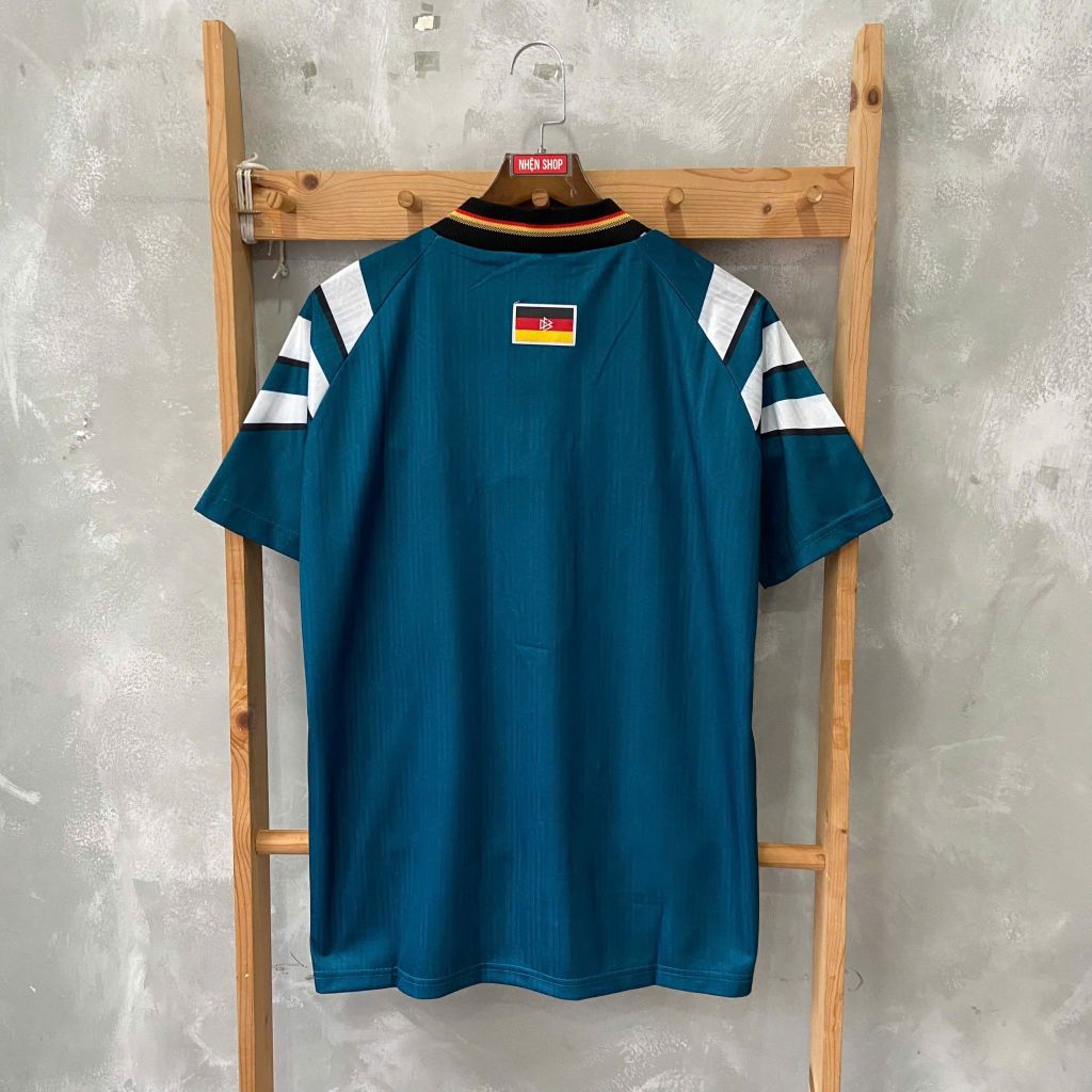 ÁO ĐẤU TUYỂN ĐỨC 1996 RETRO HÀNG THÁI SÂN KHÁCH XANH RÊU