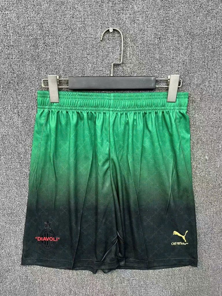 ÁO ĐẤU AC MILAN OFF WHITE 2025/26 HÀNG THÁI ĐEN PLAYER