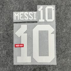 NAMESET MESSI #10 ARGENTINA SÂN KHÁCH 2022