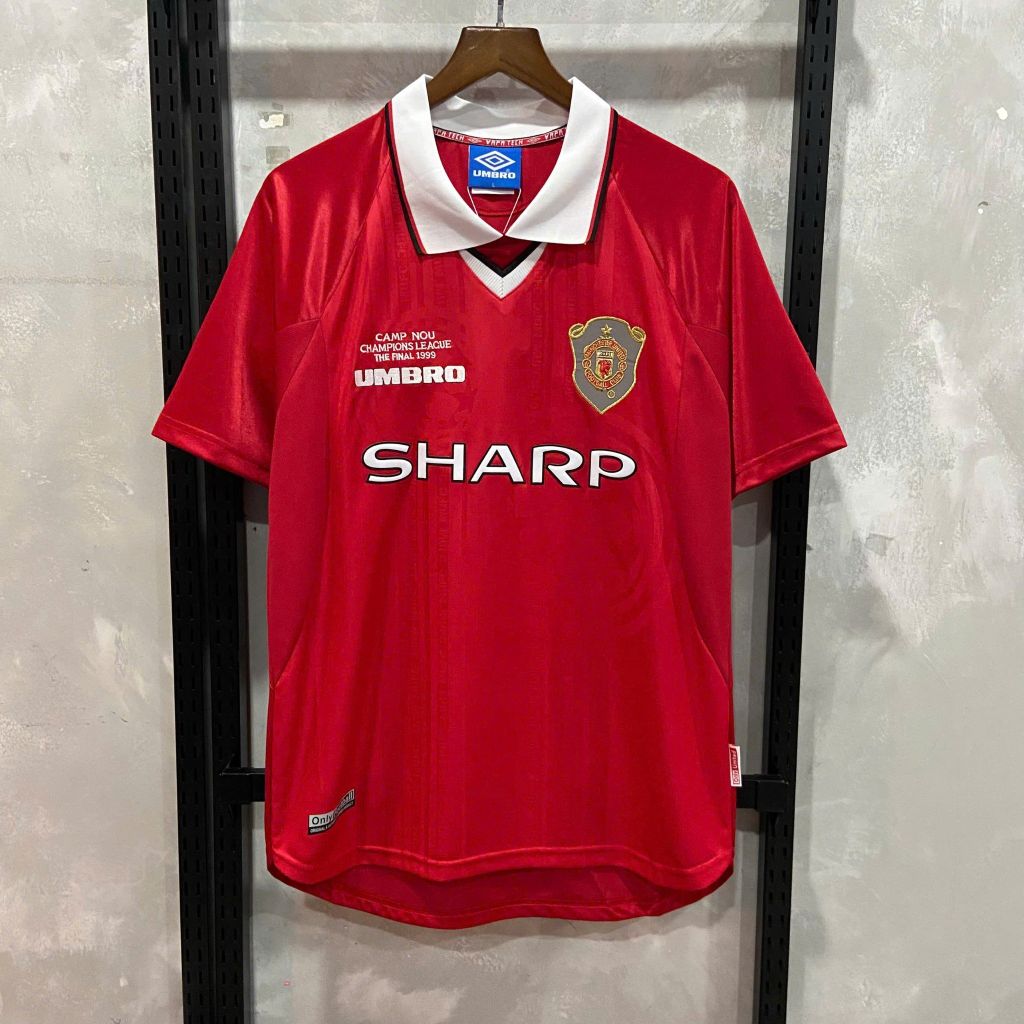 ÁO ĐẤU MANCHESTER UNITED 1998/99 C1 RETRO HÀNG THÁI SÂN NHÀ ĐỎ TAY NGẮN