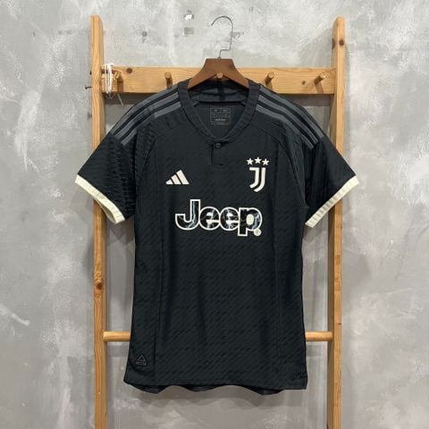 ÁO ĐẤU JUVENTUS 2023/24 HÀNG THÁI SÂN KHÁCH ĐEN XÁM PLAYER
