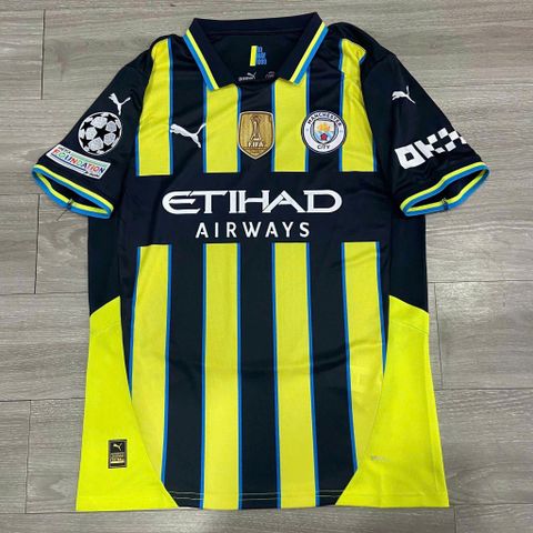 ÁO ĐẤU MANCHESTER CITY 2024/25 HÀNG THÁI SÂN KHÁCH THỨ BA XANH LÁ FAN