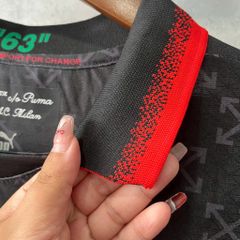 ÁO ĐẤU AC MILAN OFF WHITE 2025/26 HÀNG THÁI ĐEN PLAYER