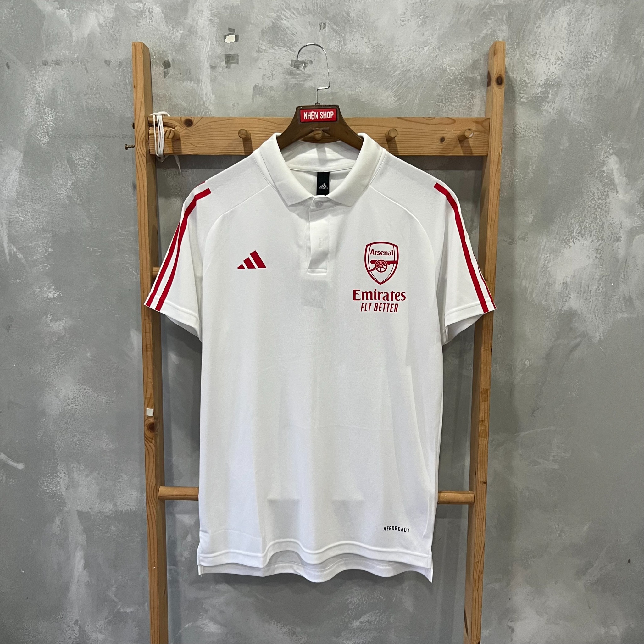 ÁO POLO ARSENAL 2023/24 TRẮNG