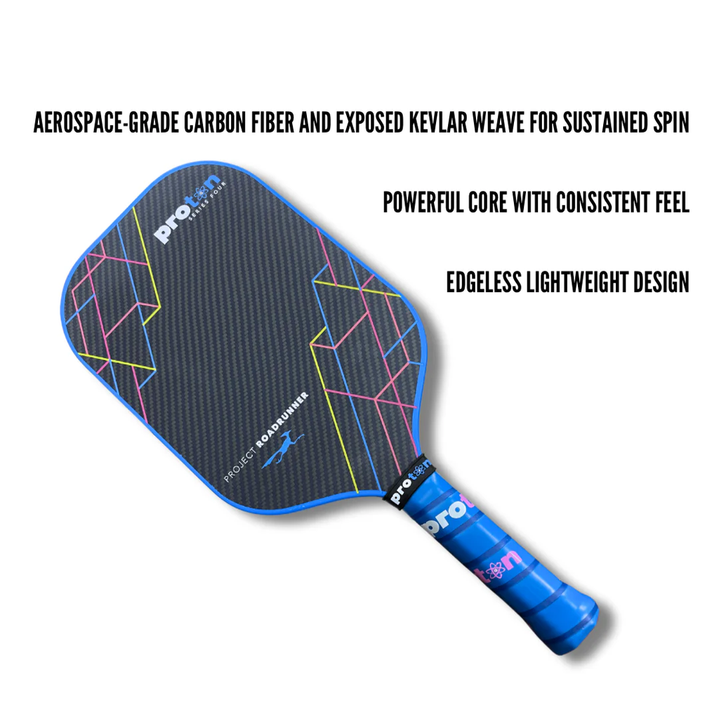 VỢT PICKLEBALL PROTON SERIES FOUR - PROJECT LOADRUNNER XANH ĐEN