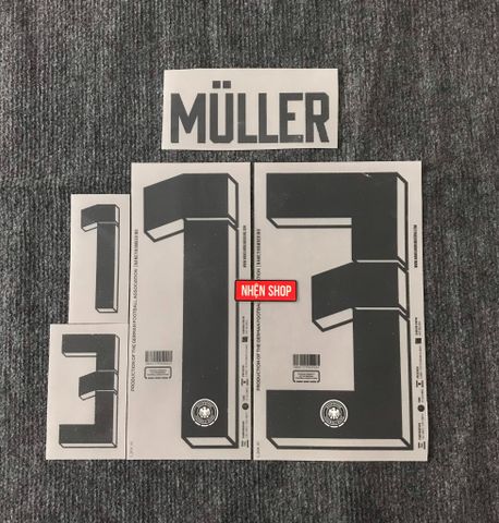 [AUTHENTIC - CHÍNH HÃNG] NAMESET MULLER #13 GERMANY SÂN NHÀ 2024-25