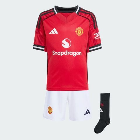 BỘ ÁO  BÓNG ĐÁ SÂN NHÀ MANCHESTER UNITED MINI MÙA GIẢI 25/26 CHO TRẺ EM - JP3019
