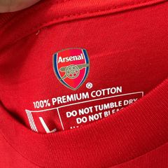 ÁO THUN ARSENAL 2024 MÀU ĐỎ LOGO GIỮA NGỰC