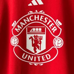 ÁO THUN MU04 - MU 2024 ĐỎ TƯƠI LOGO GIỮA NGỰC