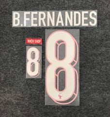 [AUTHENTIC - CHÍNH HÃNG] NAMESET B.FERNANDES #8 PORTUGAL SÂN NHÀ 2024-25