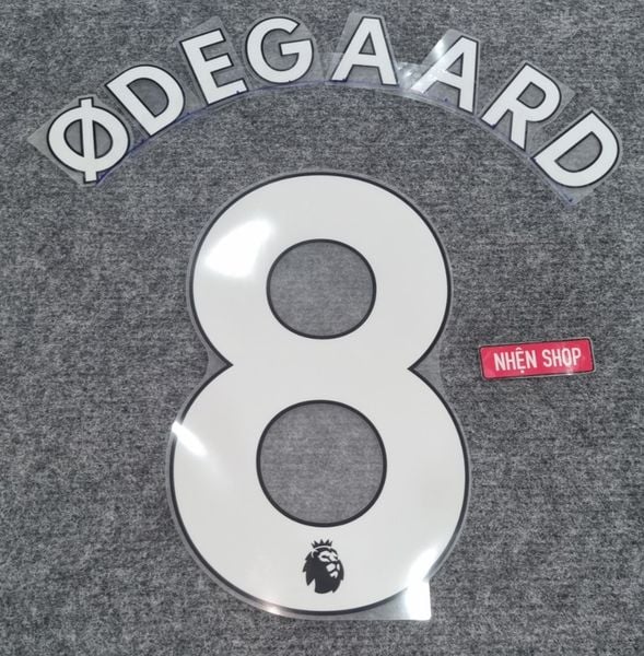 NAMESET ØDEGAARD 8 AUTHENTIC ARSENAL SÂN NHÀ 2021 - 2023 EPL