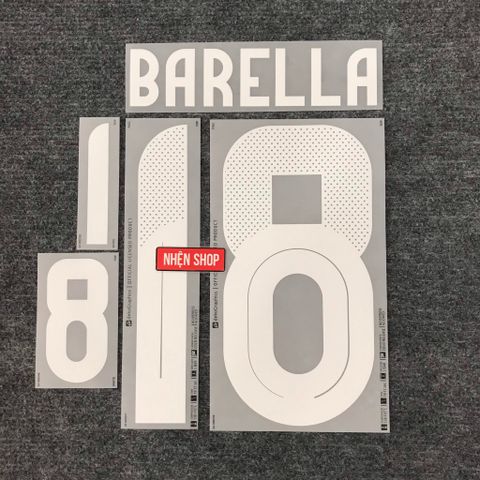 [AUTHENTIC - CHÍNH HÃNG] NAMESET BARELLA#18 ITALY SÂN NHÀ 2024-25