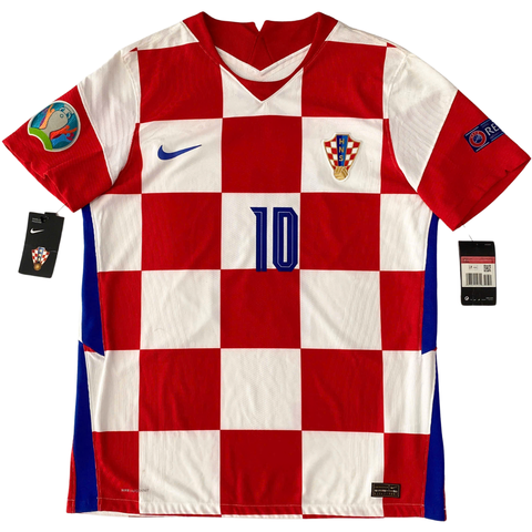 ÁO BÓNG ĐÁ TUYỂN CROATIA 2022/23 CHÍNH HÃNG SÂN NHÀ PLAYER MODRIC #10 - L (ÂU)
