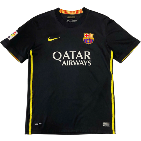 ÁO BÓNG ĐÁ BARCELONA 2013/14 CHÍNH HÃNG SÂN KHÁCH ĐEN THỨ 3 FAN - M (ÂU) - 532824-013