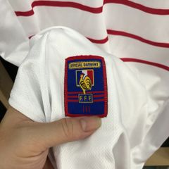 ÁO ĐẤU PHÁP 1998 RETRO HÀNG THÁI SÂN KHÁCH TRẮNG