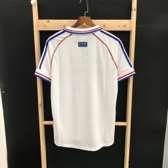 ÁO ĐẤU PHÁP 1998 RETRO HÀNG THÁI SÂN KHÁCH TRẮNG
