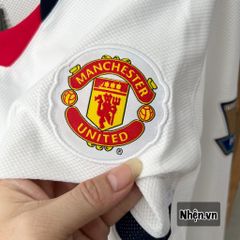 ÁO ĐẤU MANCHESTER UNITED SÂN KHÁCH TRẮNG TAY DÀI MÙA GIẢI 2009/10