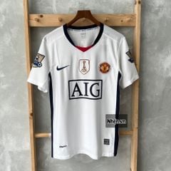 ÁO ĐẤU MANCHESTER UNITED SÂN KHÁCH TRẮNG TAY NGẮN MÙA GIẢI 2009/10