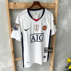 ÁO ĐẤU MANCHESTER UNITED SÂN KHÁCH TRẮNG TAY NGẮN MÙA GIẢI 2009/10