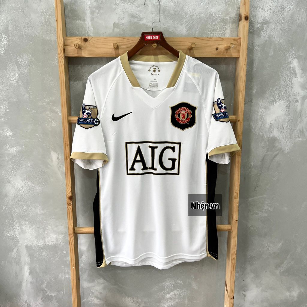 ÁO ĐẤU MANCHESTER UNITED 2006/08 RETRO HÀNG THÁI SÂN KHÁCH TRẮNG