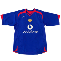 ÁO BÓNG ĐÁ MANCHESTER UNITED 2005/06 CHÍNH HÃNG SÂN KHÁCH XANH RONALDO #7 - M (ÂU)