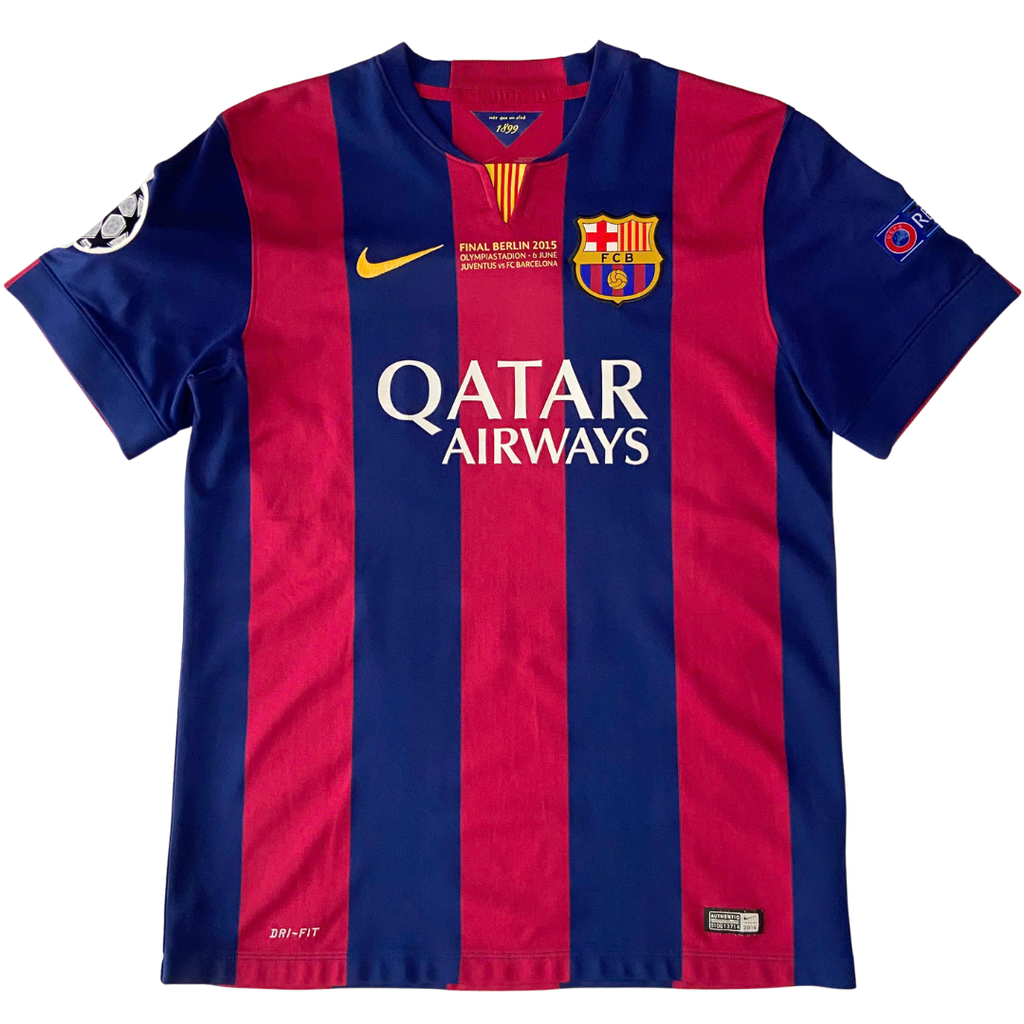 ÁO BÓNG ĐÁ BARCELONA 2014/15 CHÍNH HÃNG SÂN NHÀ FAN MESSI #10 - L (ÂU) - 610594-422