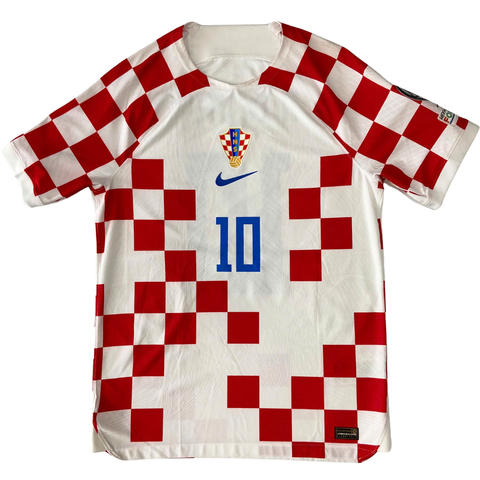 ÁO BÓNG ĐÁ TUYỂN CROATIA 2022/23 CHÍNH HÃNG SÂN NHÀ PLAYER MODRIC #10 - M (ÂU)