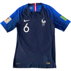 ÁO BÓNG ĐÁ TUYỂN PHÁP 2018/20 CHÍNH HÃNG SÂN NHÀ PLAYER POGBA #6 - S (ÂU) 893874-451