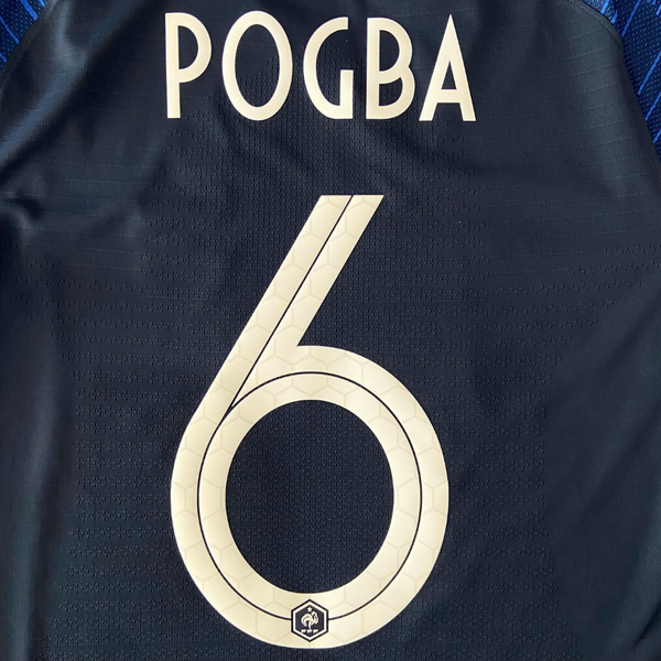 ÁO BÓNG ĐÁ TUYỂN PHÁP 2018/20 CHÍNH HÃNG SÂN NHÀ PLAYER POGBA #6 - S (ÂU) 893874-451